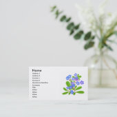 私をNotsのプロフィールカード忘れて下さい 名刺 (スタンド正面)