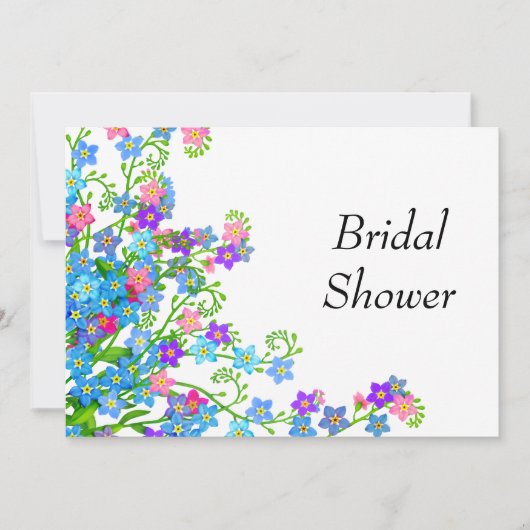 私をNotsの庭のブライダルシャワーの招待忘れて下さい 招待状 (正面)