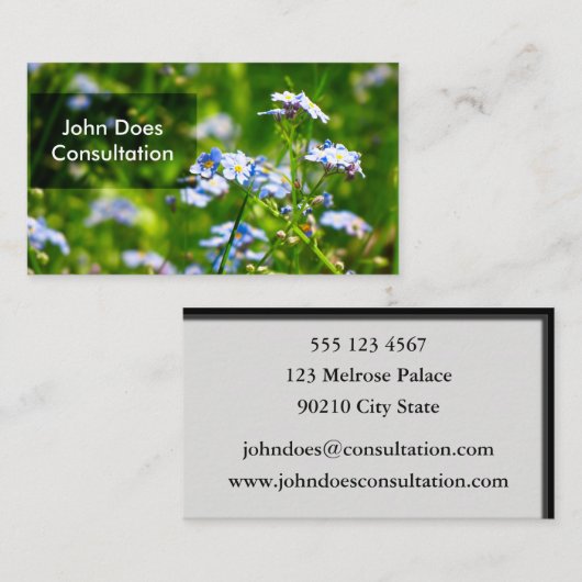 私をNots |の名刺|の3D効果忘れて下さい 名刺 (正面/裏面)