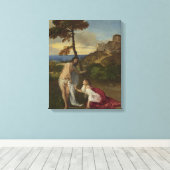 私をTouchしない(Tititian) キャンバスプリント (インサイチュ (ウッドフロア))