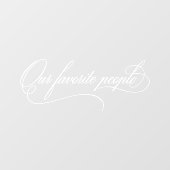 私エレガントたちお気に入りのの人結婚々の鏡デカール ウィンドウサイン (シート)