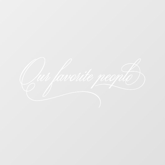 私エレガントたちお気に入りのの人結婚々の鏡デカール ウィンドウサイン (シート)