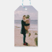 私エレガントたちの写真結婚結婚式の引き出物へようこそ ギフトタグ (裏面)