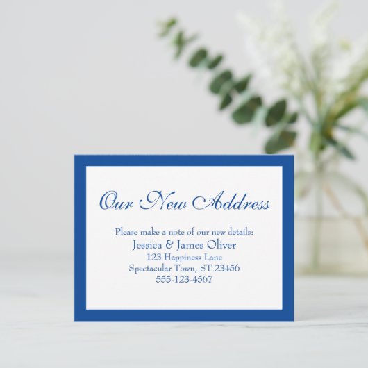 私エレガントたちの新し縁どいアドレス ポストカード (スタンド正面)