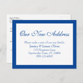 私エレガントたちの新し縁どいアドレス ポストカード (正面/裏面)