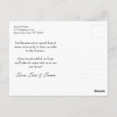 私エレガントたちの新し縁どいアドレス ポストカード (裏面)