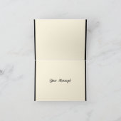 私エレガントの感謝してい花嫁カードの金ゴールド サンキューカード (内部)