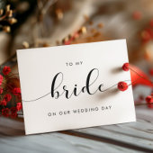 私エレガントの結婚式の日のカードで私の花嫁に