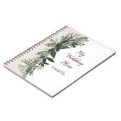 私エレガントの計結婚画と考えを緑に ノートブック (左側)