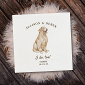 私エレガントは犬のカクテルを取り戻し結婚すぎる スタンダードカクテルナプキン