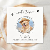 私エレガントもペットフォカスタムトドッグの結婚こと スタンダードカクテルナプキン