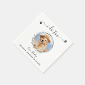 私エレガントもペットフォカスタムトドッグの結婚こと スタンダードカクテルナプキン (角)