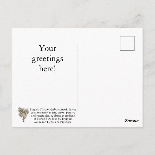 私カスタマイズはお仕事用はがき ポストカード (裏面)