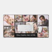 私カスタムにスマイル9フォトコラージュ デスクマット (キーボード&マウス)