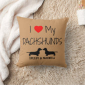 私カスタムは二人のダックシュントが大好き クッション (ブランケット)