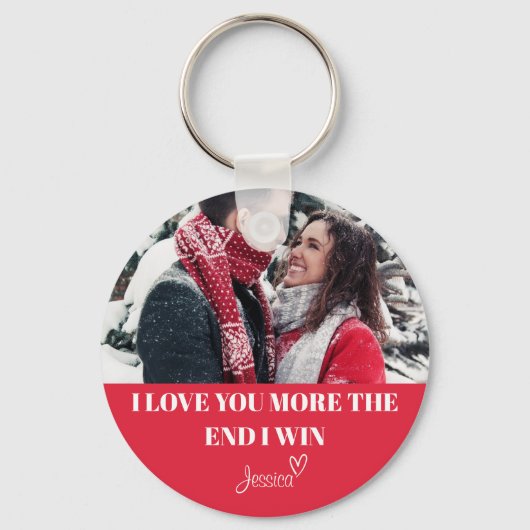 私カスタムは君をもっと愛している、最後には勝つ。 キーホルダー (正面)