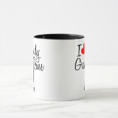 私カスタムは私の偉大なダンのマグカップを愛している マグカップ (中央)