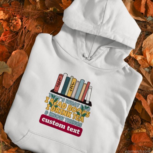 私カスタムは読お茶を飲んで知っている本だ パーカ