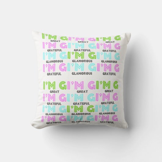 私カッコいいはGの両面ピロー クッション (正面)