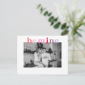 私カラフルのものだ |カップルの写真 |バレンタイン ポストカード (スタンド正面)