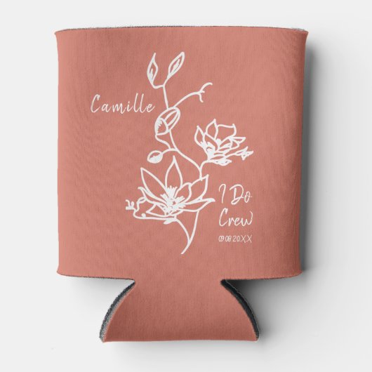 私カラフルは素朴乗務員のブライダルパーティ 缶クーラー (正面)