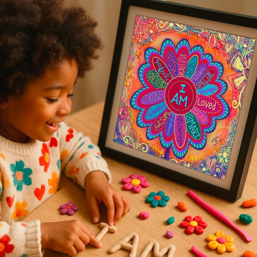 私カラフルは花感動的教室 ポスター