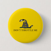 私ガッズデン国旗のパロディミーム 缶バッジ (正面)