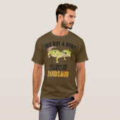 私クールは小さな恐竜ヒョウおもしろいのゲッコを育てる Tシャツ (正面フル)