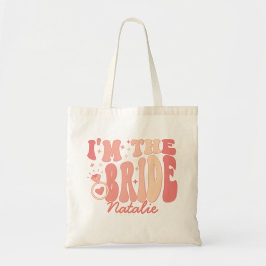 私クールは花嫁の私だパーソナライズされた トートバッグ (正面)