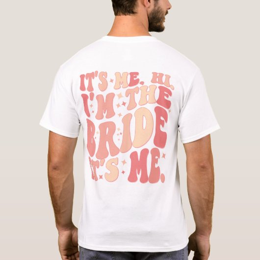 私クールは花嫁の私だパーソナライズされた Tシャツ (裏面)