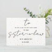 私シンプルの結婚式の日に義理の姉に電話する (スタンド正面)