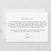 私シンプルの結婚式の日に義理の姉に電話する (裏面)