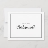 私シンプルの花嫁になるミニマル写真フレーム ノートカード (正面)