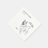 私シンプルはドイツの羊飼いの犬を結婚やります スタンダードカクテルナプキン (角)