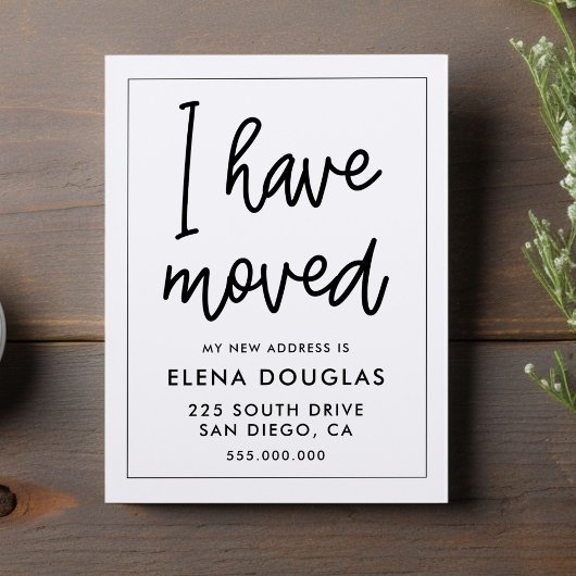 私シンプルは動く発表を移動した ポストカード