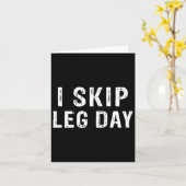 私スキップレッグデイジおもしろいムトレーニングコメディボディビルディ カード (黄色い花)