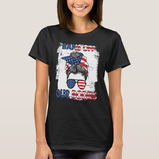 私ストップたちの体を右保護自由に禁止 Tシャツ (正面)