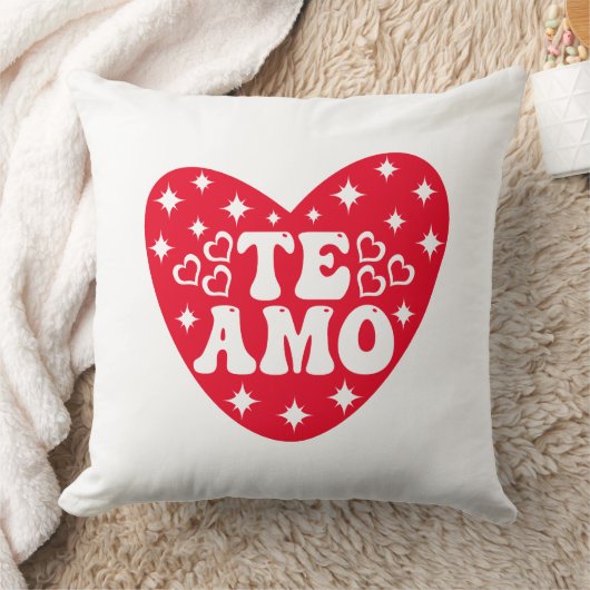 私スペインのは愛してよアモ赤バレンタインデー クッション (ブランケット)