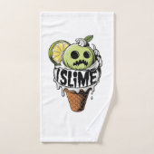 私スライム、かわいい氷の叫び バスタオルセット (ハンドタオル)