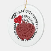 私トマト"Pi"パイ数学の恋人! セラミックオーナメント (左)