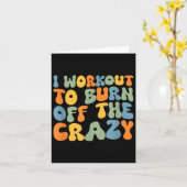 私トレーニングは燃え尽くす熱狂するおもしろいトレーニング カード (黄色い花)