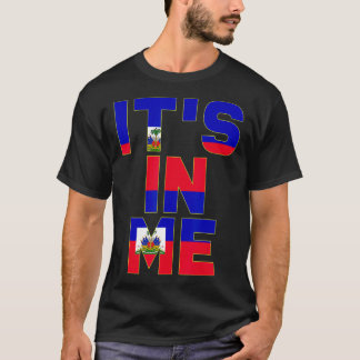 私ハイチ国旗の中にある Tシャツ