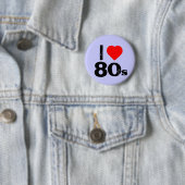 "私ハートの80年代"のPinbackボタン 缶バッジ (インサイチュ)