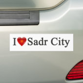 "私ハートのSadr"のバンパーステッカー バンパーステッカー (車上)