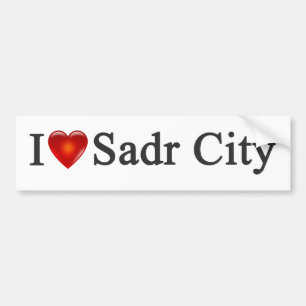 "私ハートのSadr"のバンパーステッカー バンパーステッカー