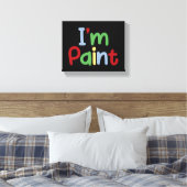 私ハートは指が好絵を描き キャンバスプリント (インサイチュ (寝室))