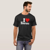 私ハートは馬を愛する Tシャツ (正面フル)