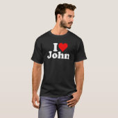 私ハートジョニー大好き Tシャツ (正面フル)