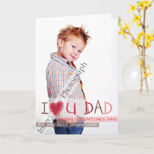 私ハートパパ カード (黄色い花)