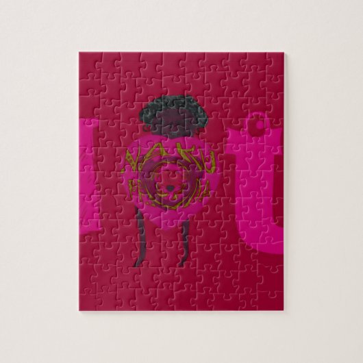 私ハートユナクペンダサナハッピーバレンタインデーSWA ジグソーパズル (縦)